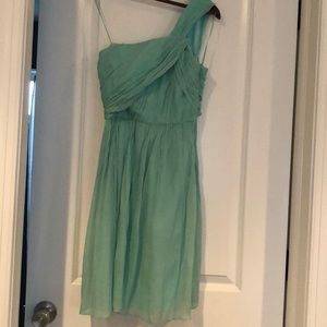 J Crew one shoulder cocktail / bridesmaid dress